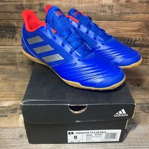 Adidas Men’s Predator 19.4 IN Sala Indoor Soccer Shoes Blue Red BB9083 sz 8